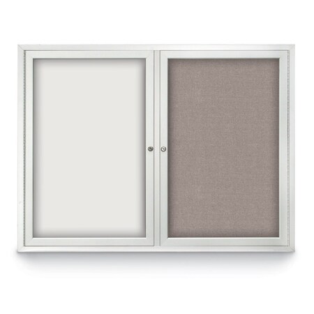 United Visual Products Corkboard, Buff /Gold, 60" x 36" UV417I-GOLD-BUFF